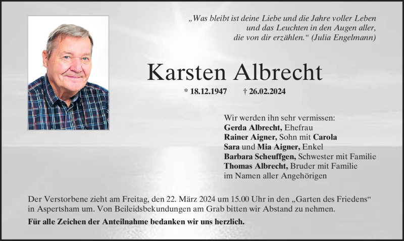 Karsten Albrecht PNP Trauerportal